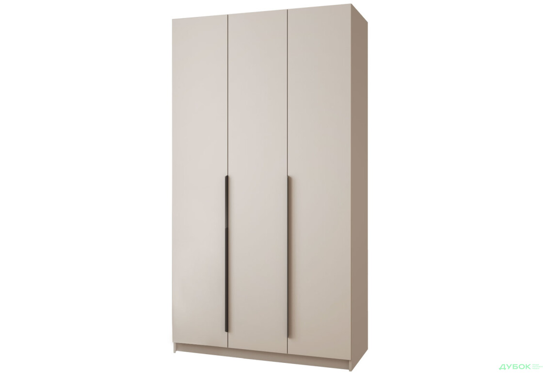 Шафа MebelStar Оскар 3-дверна зі штангами 120 см Кашемір - Зображення 1 Зображення 1 - Шафа MebelStar Оскар 3-дверна зі штангами 120 см Кашемір