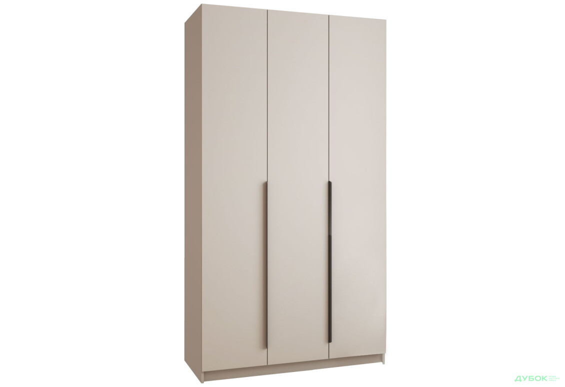 Шафа MebelStar Оскар 3-дверна зі штангами 120 см Кашемір - Зображення 3 Зображення 3 - Шафа MebelStar Оскар 3-дверна зі штангами 120 см Кашемір