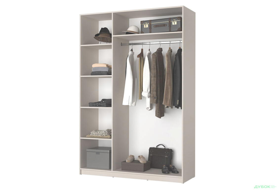 Изображение 5 - Шкаф Мебель Стар Оскар 3-дверный 150 см Бетон