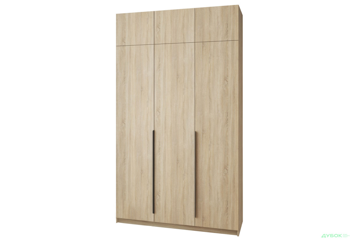 Шкаф Мебель Стар Оскар 3-дверный с антресолью и ящиками 150 см Дуб сонома - Изображение 1 Изображение 1 - Шкаф Мебель Стар Оскар 3-дверный с антресолью и ящиками 150 см Дуб сонома