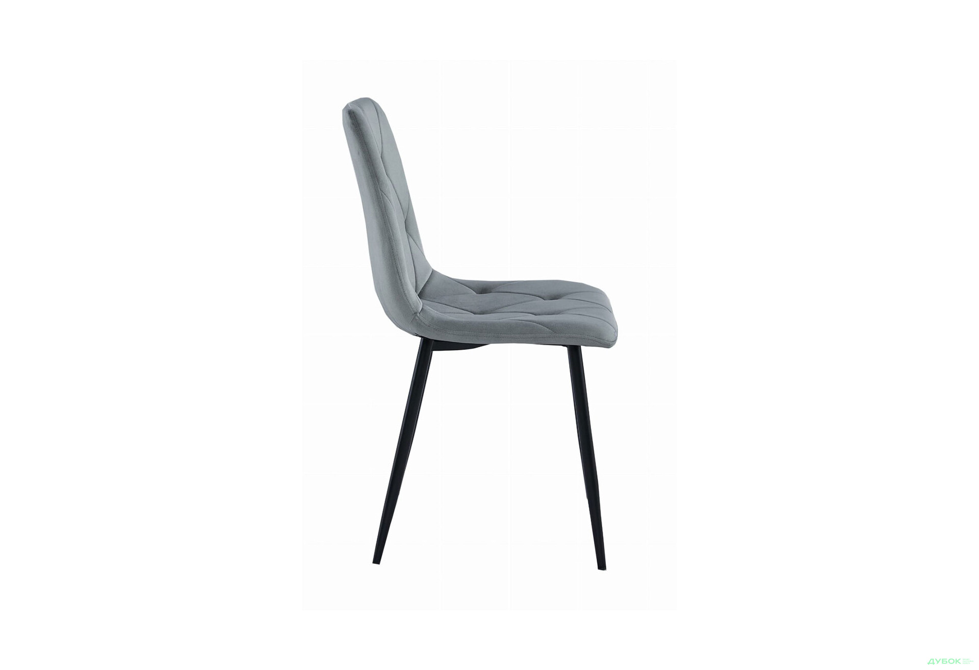 Зображення 3 - Стілець Kredens furniture Libra / Лібра світло-сірий оксамит / ніжки чорні