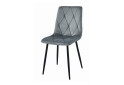 Зображення 1 - Стілець Kredens furniture Libra / Лібра світло-сірий оксамит / ніжки чорні