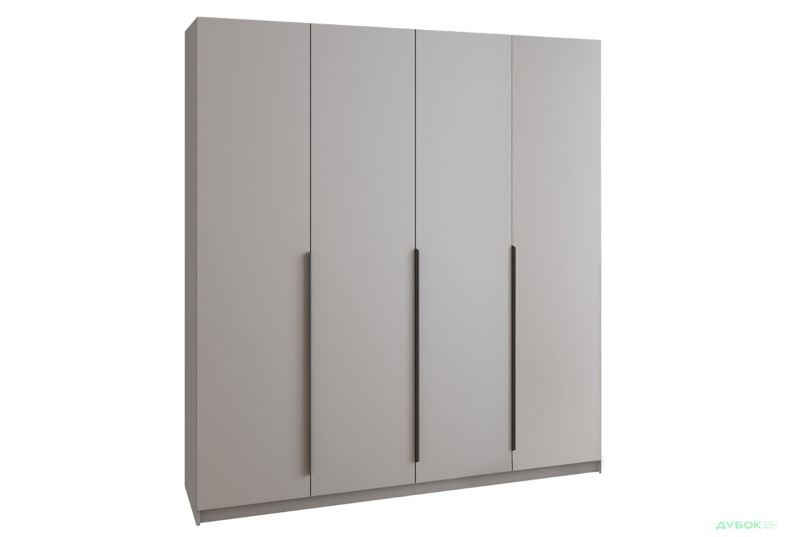 Шафа MebelStar Оскар 4-дверна з шухлядами 200 см Сіра мишка - Зображення 3 Зображення 3 - Шафа MebelStar Оскар 4-дверна з шухлядами 200 см Сіра мишка