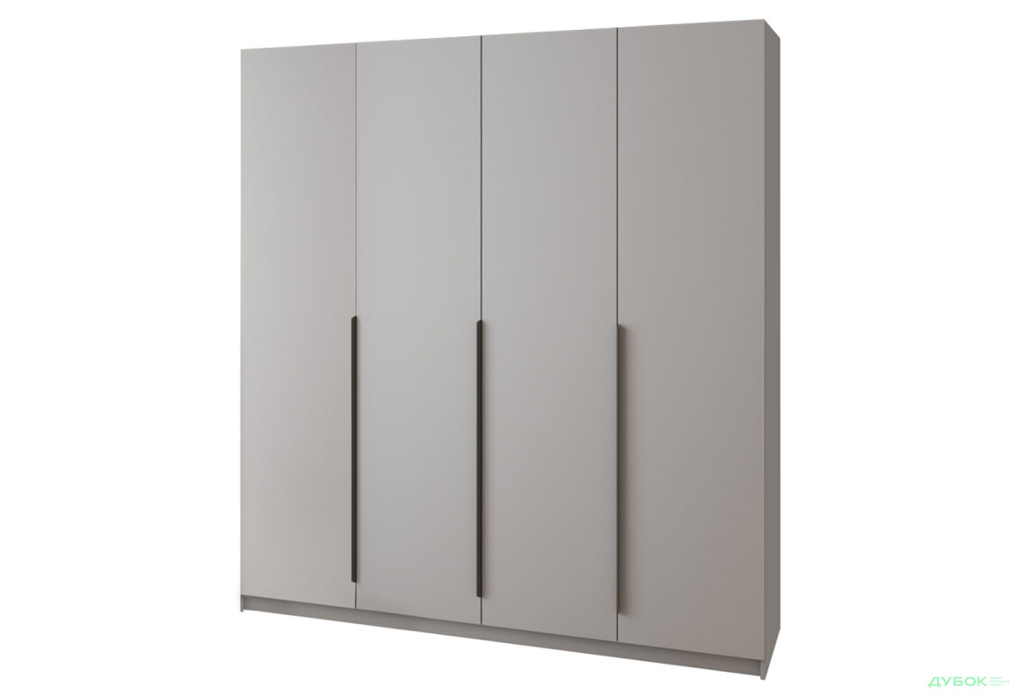 Шафа MebelStar Оскар 4-дверна з шухлядами 200 см Сіра мишка - Зображення 1 Зображення 1 - Шафа MebelStar Оскар 4-дверна з шухлядами 200 см Сіра мишка