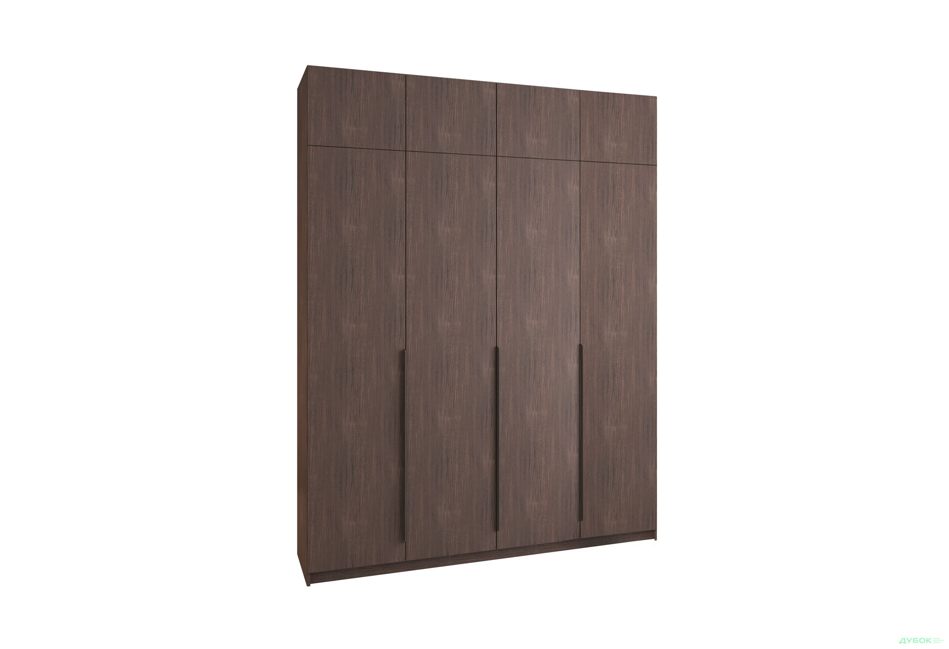 Шкаф Мебель Стар Оскар 4-дверный с антресолью и ящиками 200 см Дуб ристрето - Изображение 3 Изображение 3 - Шкаф Мебель Стар Оскар 4-дверный с антресолью и ящиками 200 см Дуб ристрето