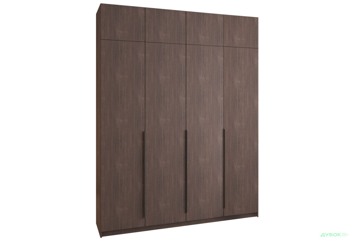 Шкаф Мебель Стар Оскар 4-дверный с антресолью и ящиками 200 см Дуб ристрето - Изображение 3 Изображение 3 - Шкаф Мебель Стар Оскар 4-дверный с антресолью и ящиками 200 см Дуб ристрето