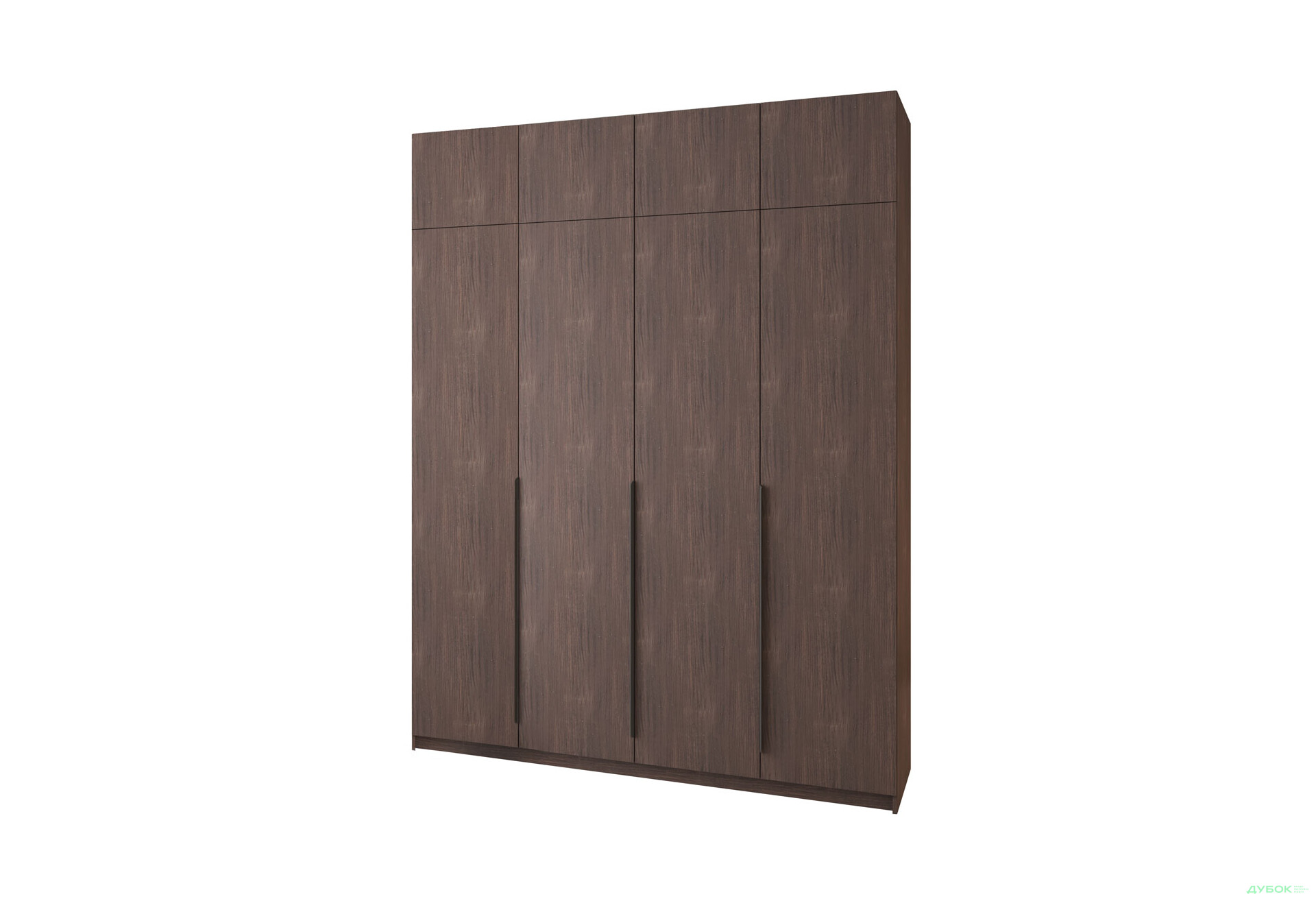 Шкаф Мебель Стар Оскар 4-дверный с антресолью и ящиками 200 см Дуб ристрето - Изображение 1 Изображение 1 - Шкаф Мебель Стар Оскар 4-дверный с антресолью и ящиками 200 см Дуб ристрето