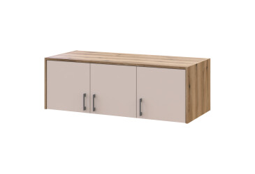 Антресоль Doros Ронді 3-дверна 121 см Дуб Артізан / Кашемір