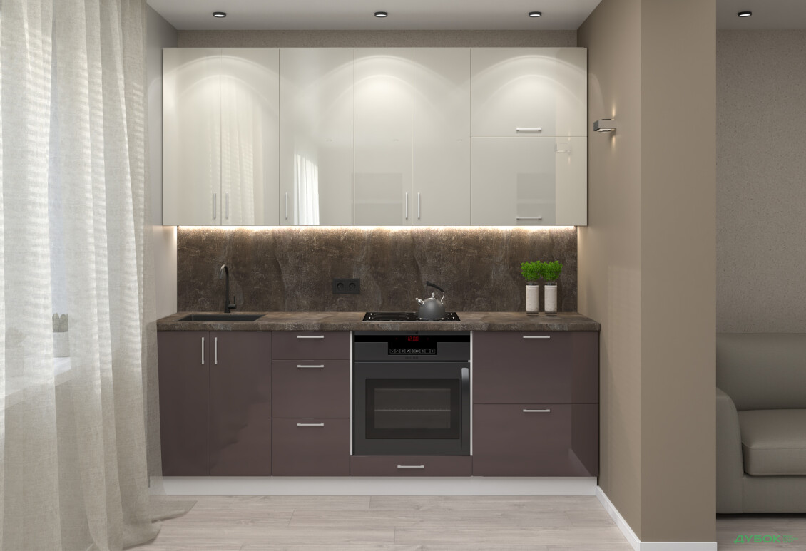 Кухня VIP-master Марго Люкс 220 см, білий / мереживо, велюр - Зображення 1 Зображення 1 - Кухня VIP-master Марго Люкс 220 см, білий / мереживо, велюр