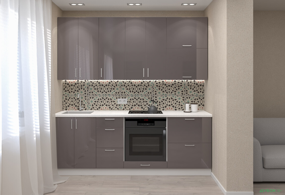 Кухня VIP-master Марго Люкс 220 см, білий / кашемір - Зображення 1 Зображення 1 - Кухня VIP-master Марго Люкс 220 см, білий / кашемір