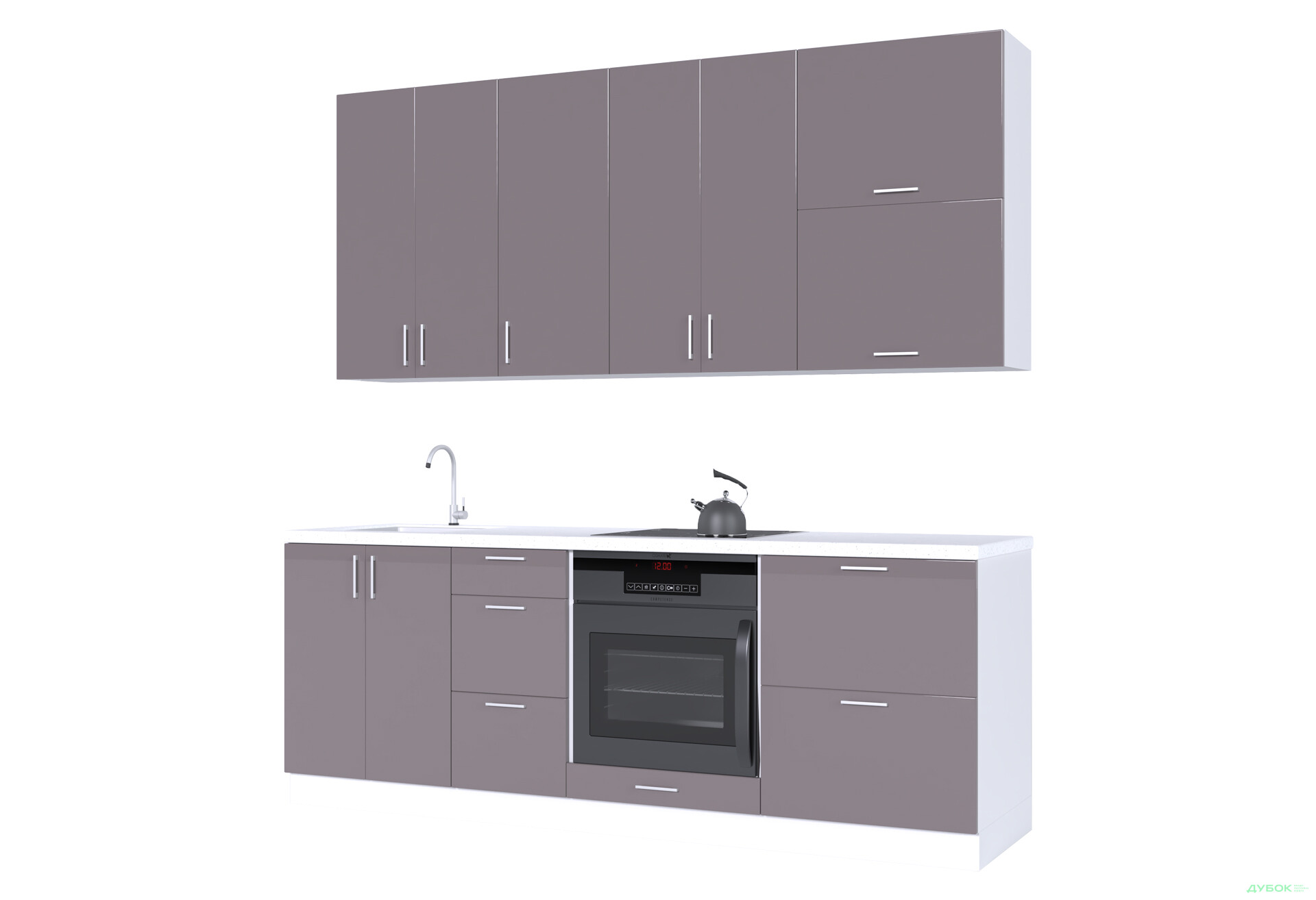 Кухня VIP-master Марго Люкс 220 см, білий / кашемір - Зображення 2 Зображення 2 - Кухня VIP-master Марго Люкс 220 см, білий / кашемір