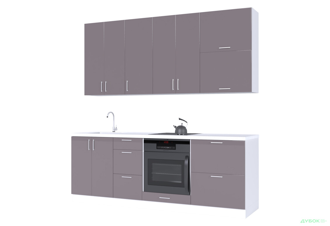 Кухня VIP-master Марго Люкс 220 см, білий / кашемір - Зображення 2 Зображення 2 - Кухня VIP-master Марго Люкс 220 см, білий / кашемір