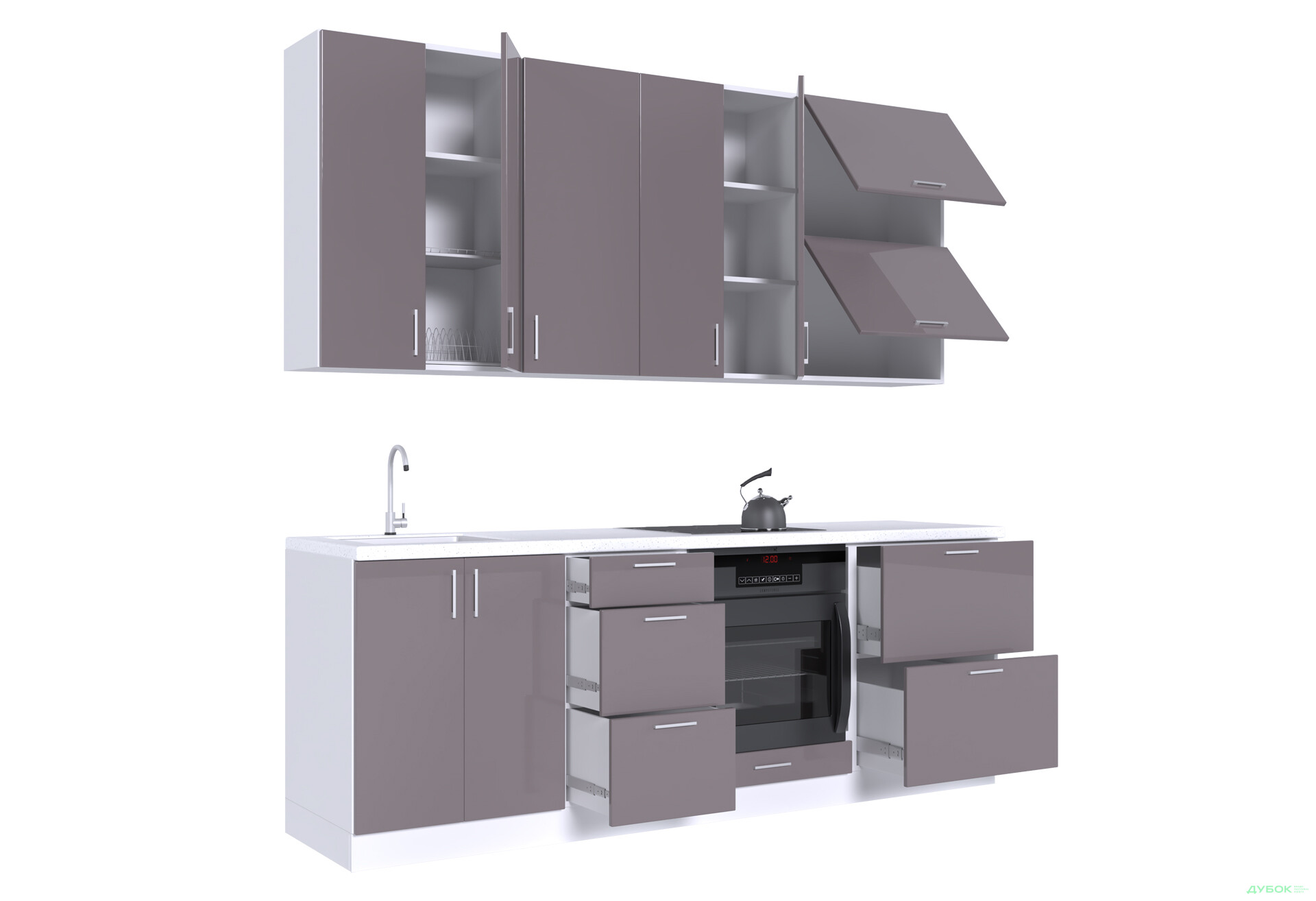 Кухня VIP-master Марго Люкс 220 см, білий / кашемір - Зображення 4 Зображення 4 - Кухня VIP-master Марго Люкс 220 см, білий / кашемір