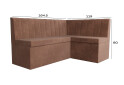 Зображення 7 - Кухонний куточок Kredens furniture Чикаго з нішею 165 см, мокко (London 5)