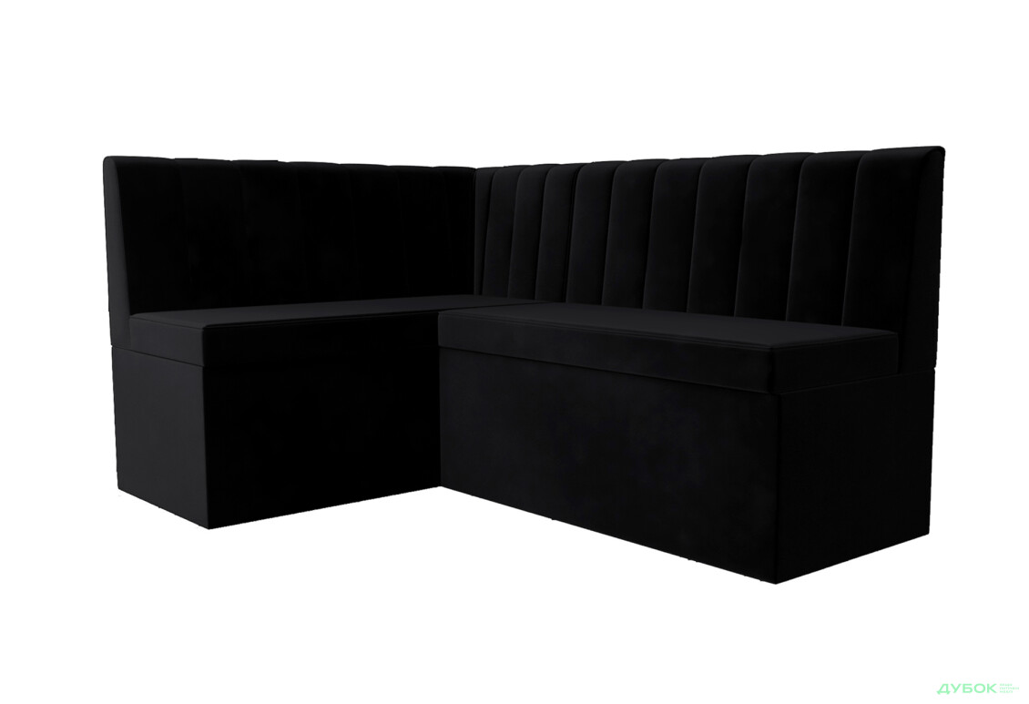 Зображення 3 - Кухонний куточок Kredens furniture Чикаго з нішею 165 см, чорний (London 17)