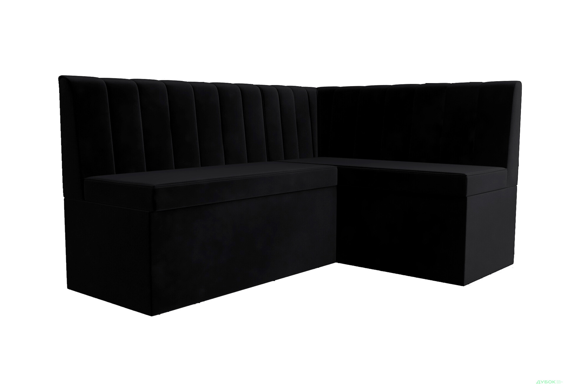 Зображення 1 - Кухонний куточок Kredens furniture Чикаго з нішею 165 см, чорний (London 17)