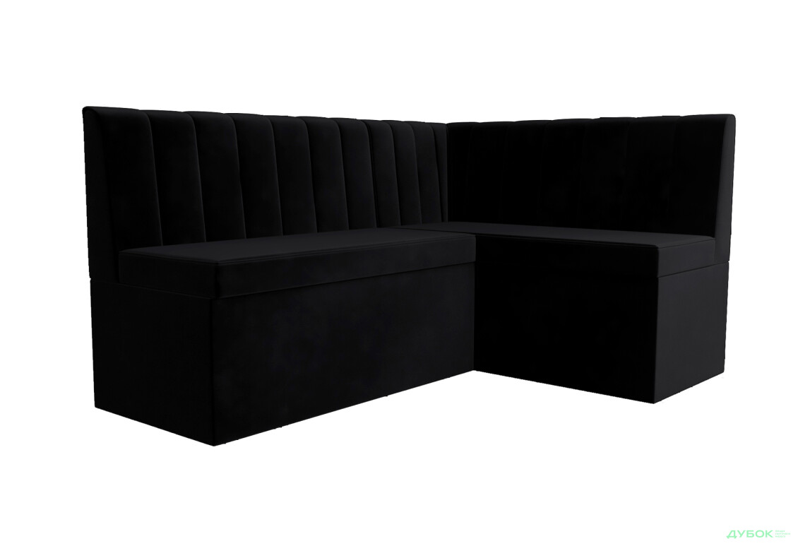 Кухонний куточок Kredens furniture Чикаго з нішею 165 см, чорний (London 17)