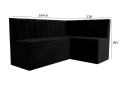 Зображення 7 - Кухонний куточок Kredens furniture Чикаго з нішею 165 см, чорний (London 17)