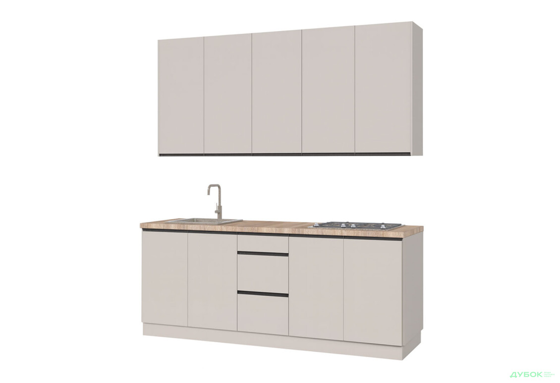 Кухня Світ меблів Тіна 200 см сатин - Зображення 2 Зображення 2 - Кухня Світ меблів Тіна 200 см сатин