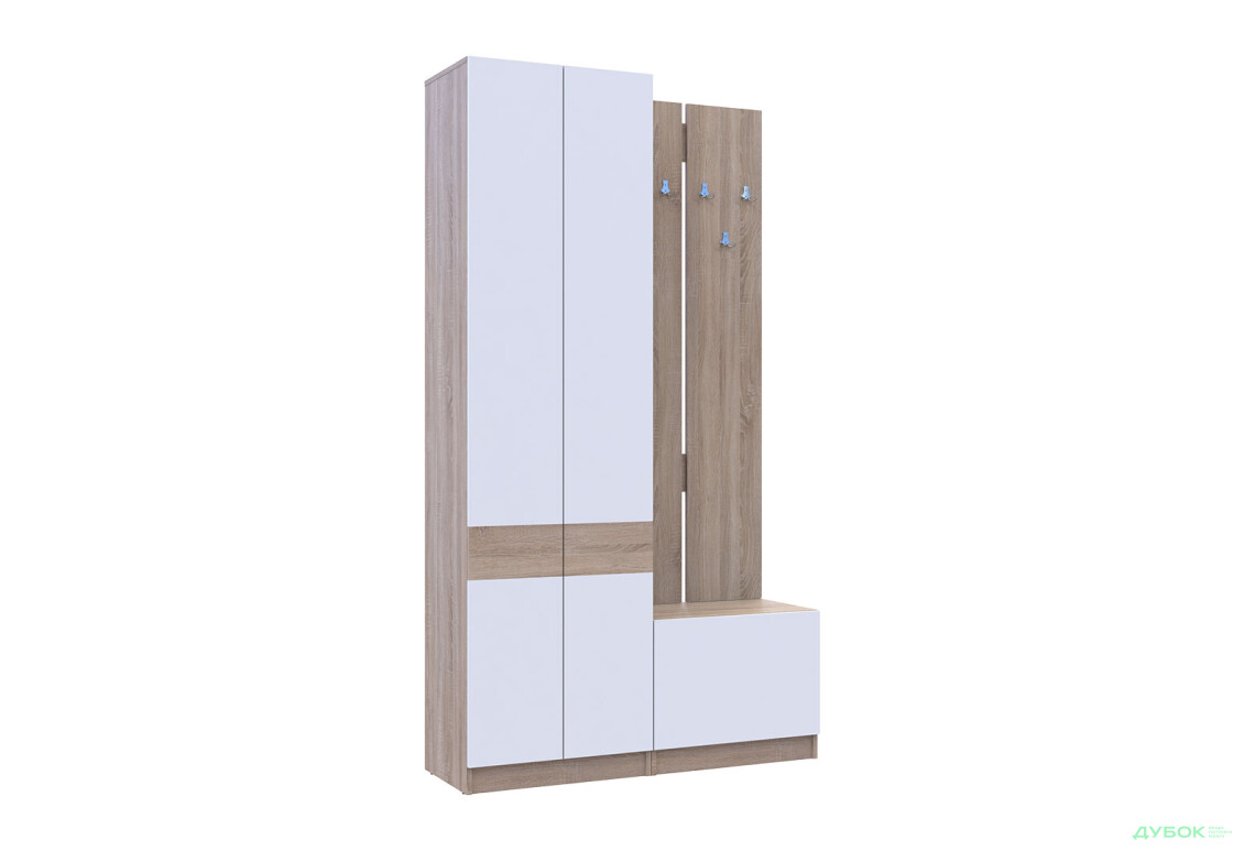 Зображення 3 - Передпокій Сола Doros 120 см, дуб сонома / білий