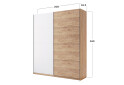 Шафа-купе MiroMark Асті 2-дверна 200х240 см фасади Дуб крафт/ Глянець Білий серія Н - Зображення 4 Зображення 4 - Шафа-купе MiroMark Асті 2-дверна 200х240 см фасади Дуб крафт/ Глянець Білий серія Н