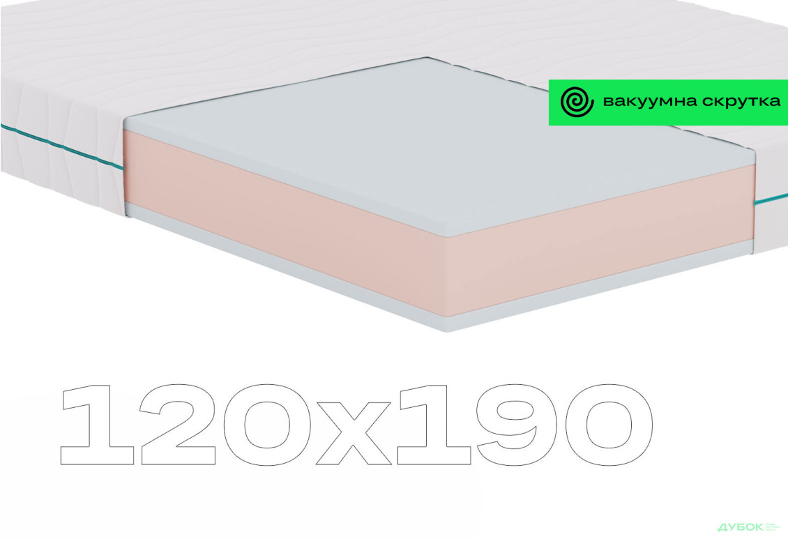 Матрац NanoDream / Нанодрім 120х190 вакуумна скрутка Sleep Zone - Зображення 6 Зображення 6 - Матрац NanoDream / Нанодрім 120х190 вакуумна скрутка Sleep Zone