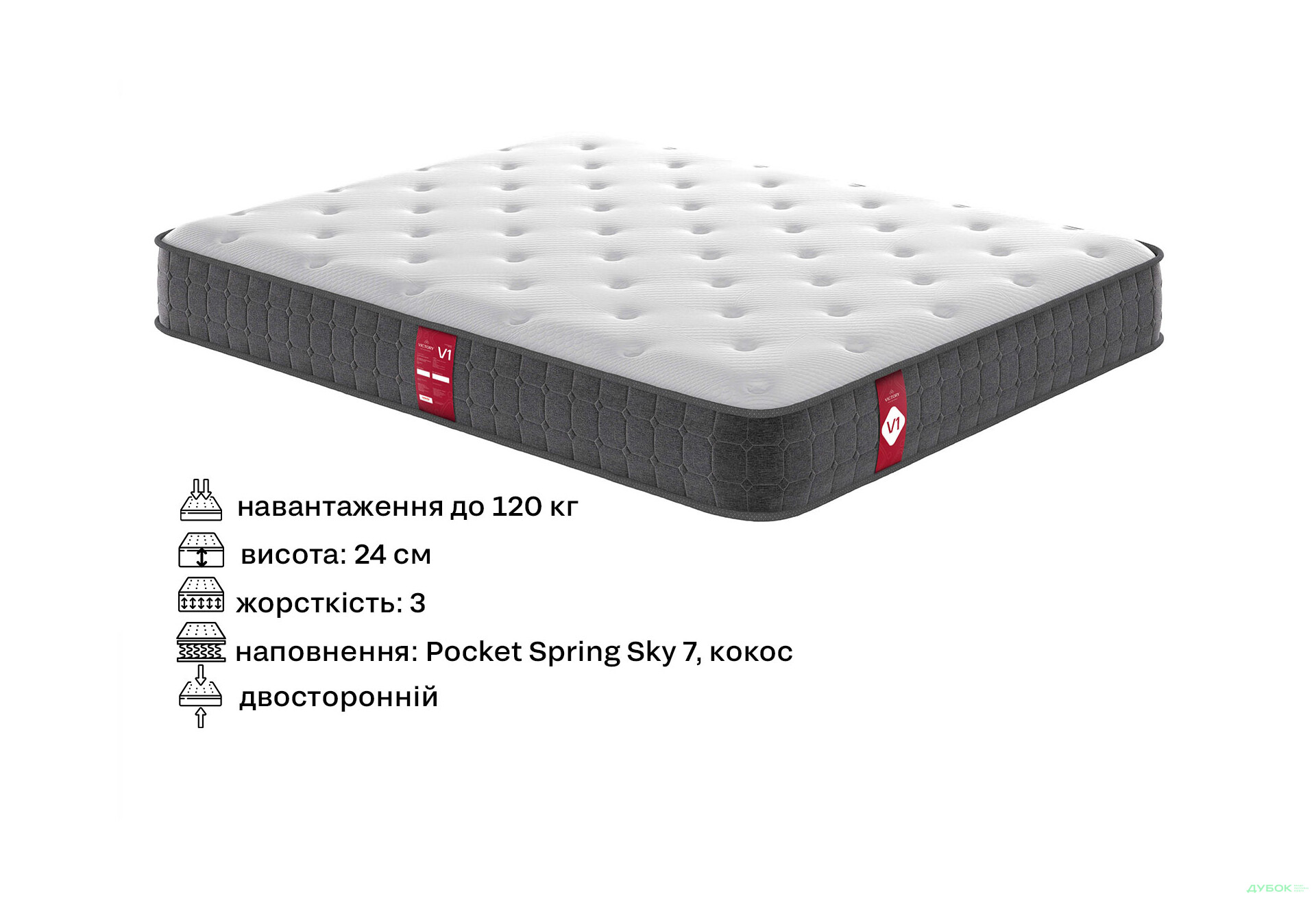 Зображення 2 - Матрац Victory / Вікторі V2 160х190 Come-for