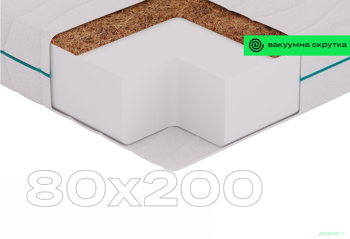 Матрац CloudCo / КлаудКо 80х200 вакуумна скрутка Sleep Zone - Зображення 1 Зображення 1 - Матрац CloudCo / КлаудКо 80х200 вакуумна скрутка Sleep Zone