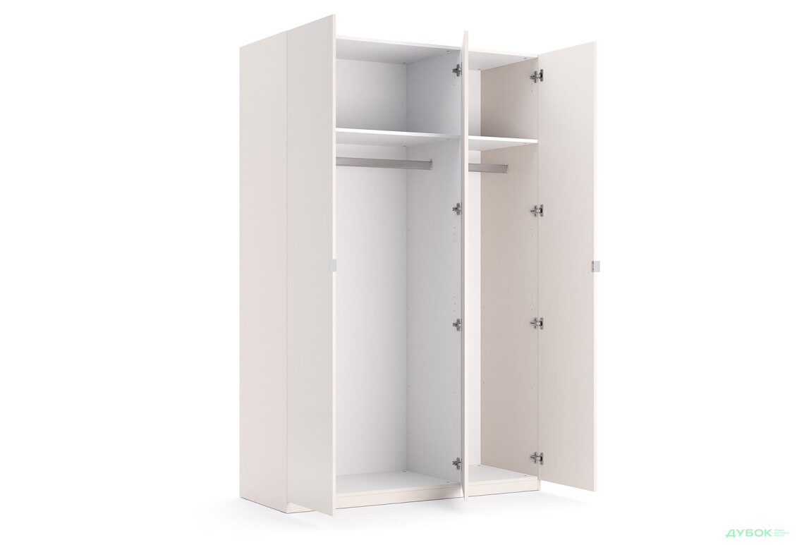 Шафа MiroMark Лілі / Lily 3-дверна із дзеркалом 134 см, глянець кашемір, серія Н - Зображення 3 Зображення 3 - Шафа MiroMark Лілі / Lily 3-дверна із дзеркалом 134 см, глянець кашемір, серія Н