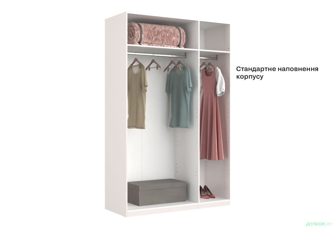 Шафа MiroMark Лілі / Lily 3-дверна із дзеркалом 134 см, глянець кашемір, серія Н - Зображення 6 Зображення 6 - Шафа MiroMark Лілі / Lily 3-дверна із дзеркалом 134 см, глянець кашемір, серія Н