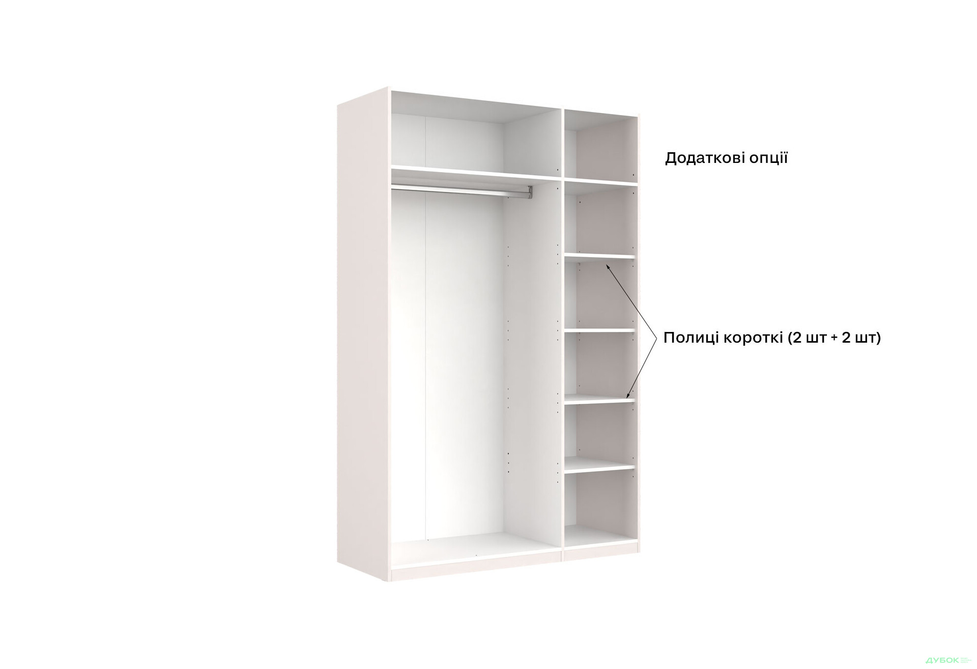 Шафа MiroMark Лілі / Lily 3-дверна із дзеркалом 134 см, глянець кашемір, серія Н - Зображення 9 Зображення 9 - Шафа MiroMark Лілі / Lily 3-дверна із дзеркалом 134 см, глянець кашемір, серія Н