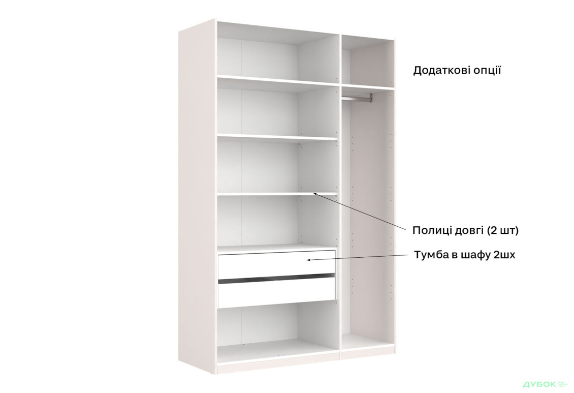 Шафа MiroMark Лілі / Lily 3-дверна із дзеркалом 134 см, глянець кашемір, серія Н - Зображення 13 Зображення 13 - Шафа MiroMark Лілі / Lily 3-дверна із дзеркалом 134 см, глянець кашемір, серія Н
