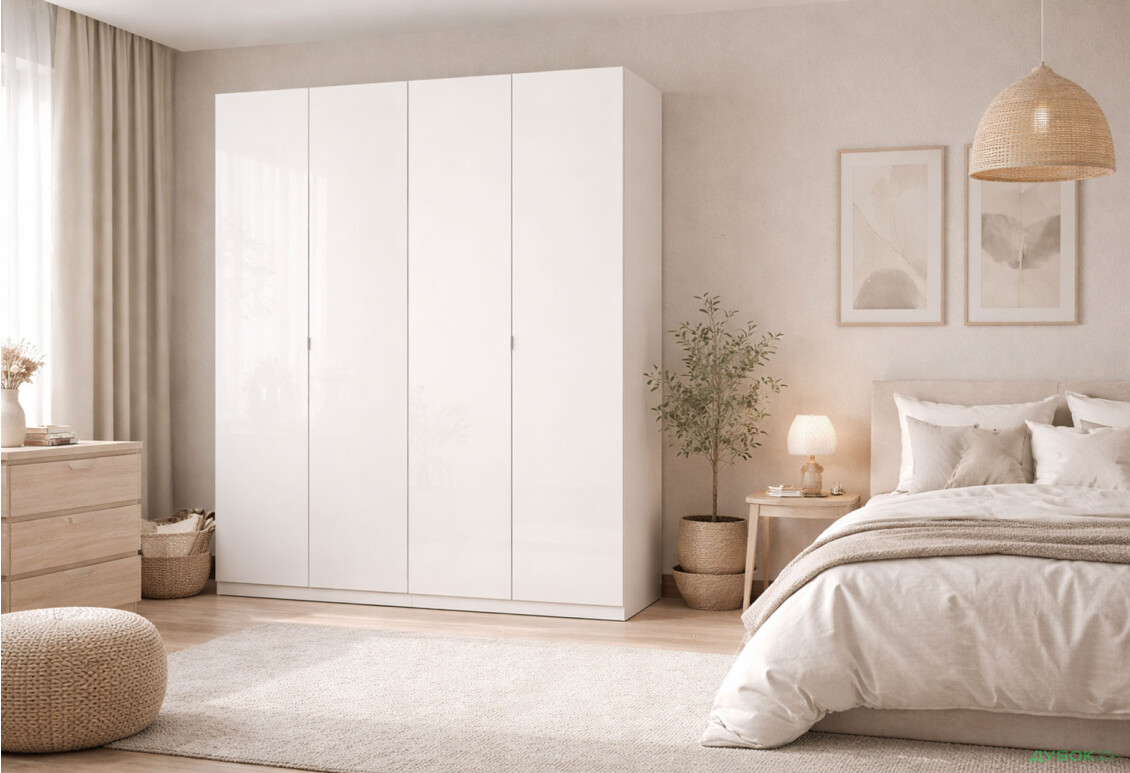 Изображение 2 - Шкаф МироМарк Лили / Lily 4-дверный 179 см, глянец кашемир, серия Н