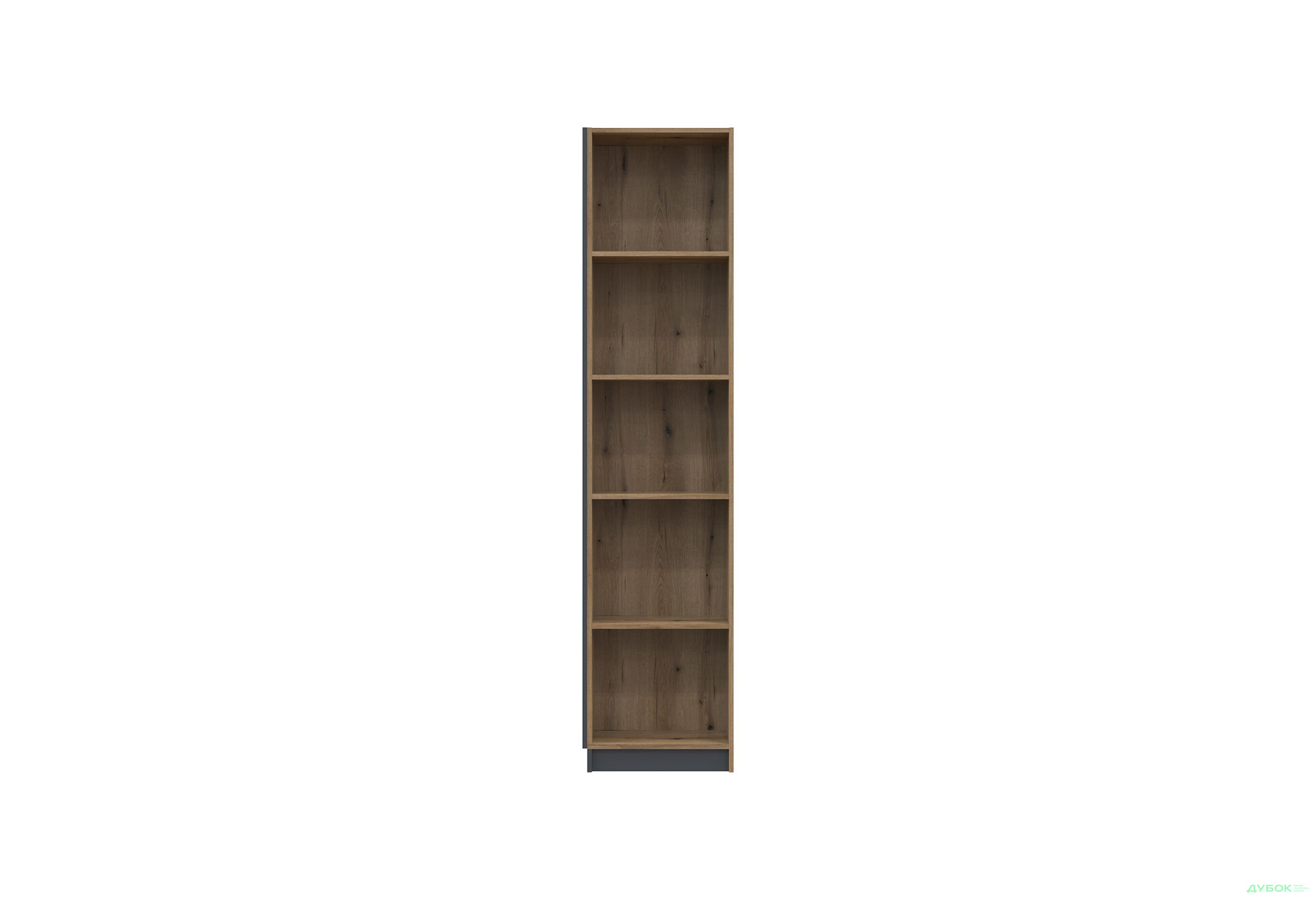 Зображення 2 - Етажерка Doros Дейл 52 см, графіт / дуб евок