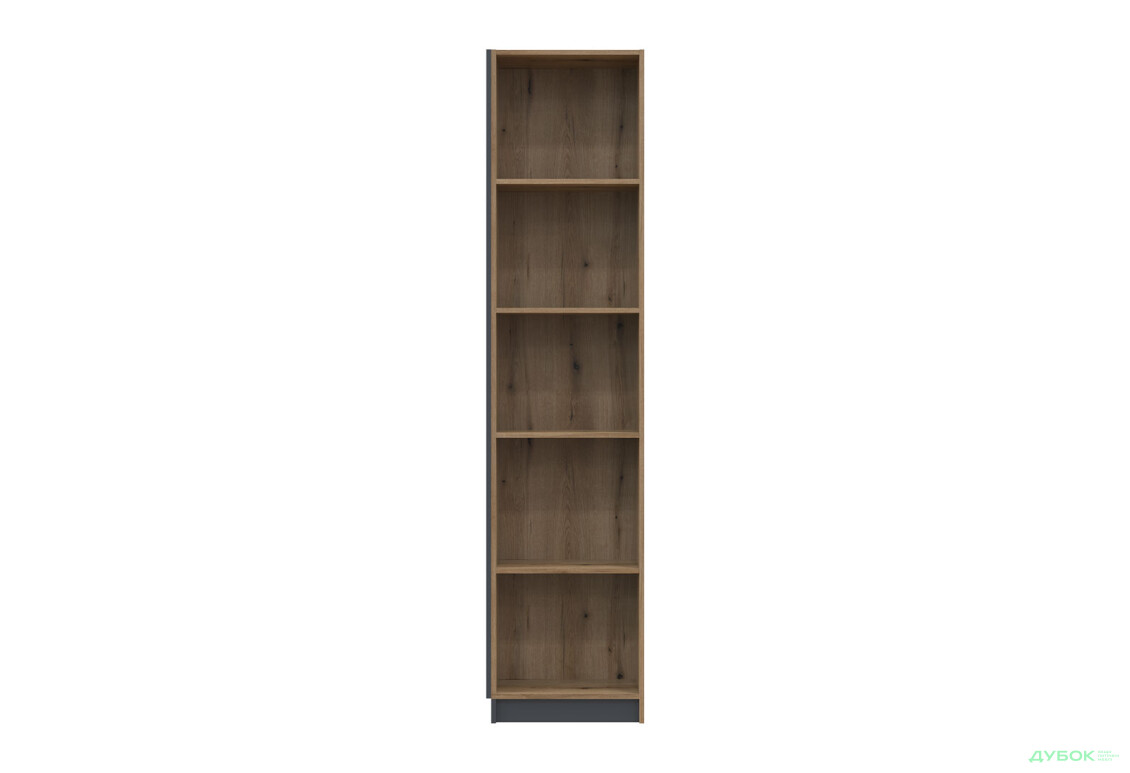 Зображення 2 - Етажерка Doros Дейл 52 см, графіт / дуб евок