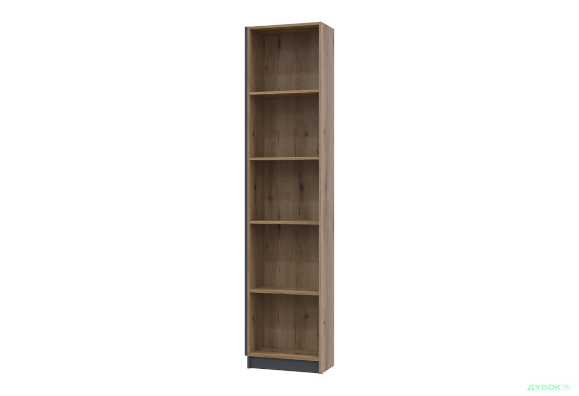 Зображення 4 - Етажерка Doros Дейл 52 см, графіт / дуб евок