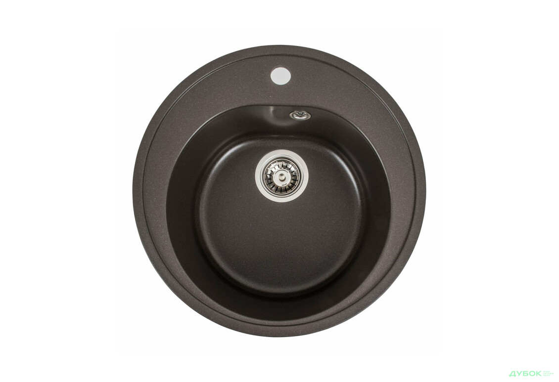 Гранітна мийка для кухні Valeso 510 Luna матова Platinum