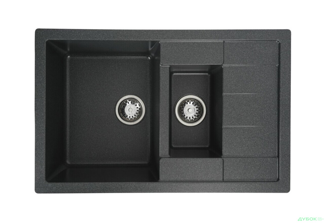 Гранітна мийка для кухні Valeso 7850W Toskana матова Platinum