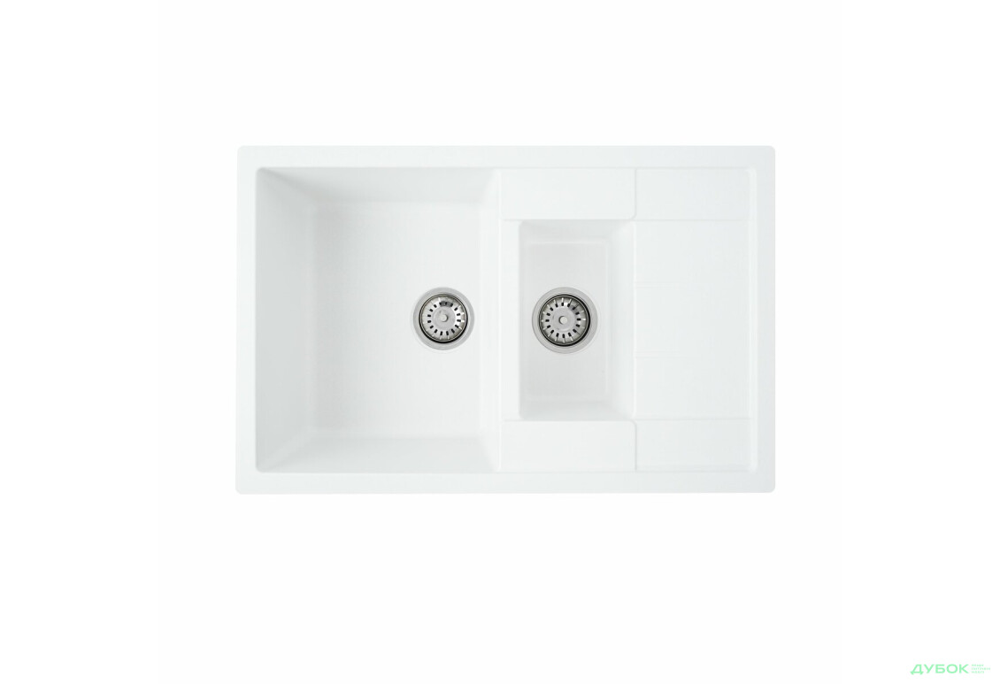 Зображення 11 - Гранітна мийка для кухні Valeso 7850W Toskana матова Platinum