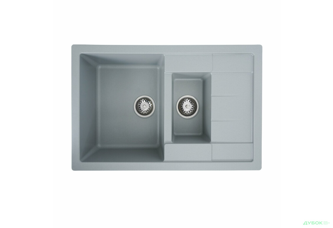 Зображення 12 - Гранітна мийка для кухні Valeso 7850W Toskana матова Platinum