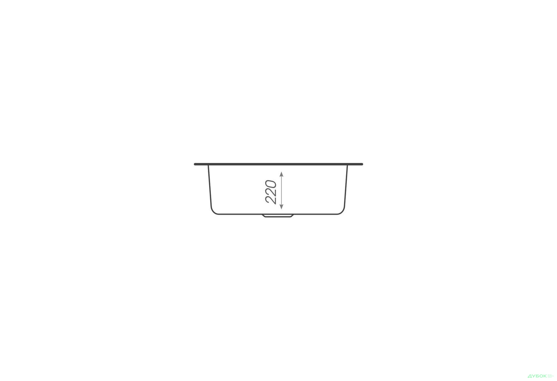 Зображення 11 - Гранітна мийка для кухні Platinum 480 Turas матова Platinum