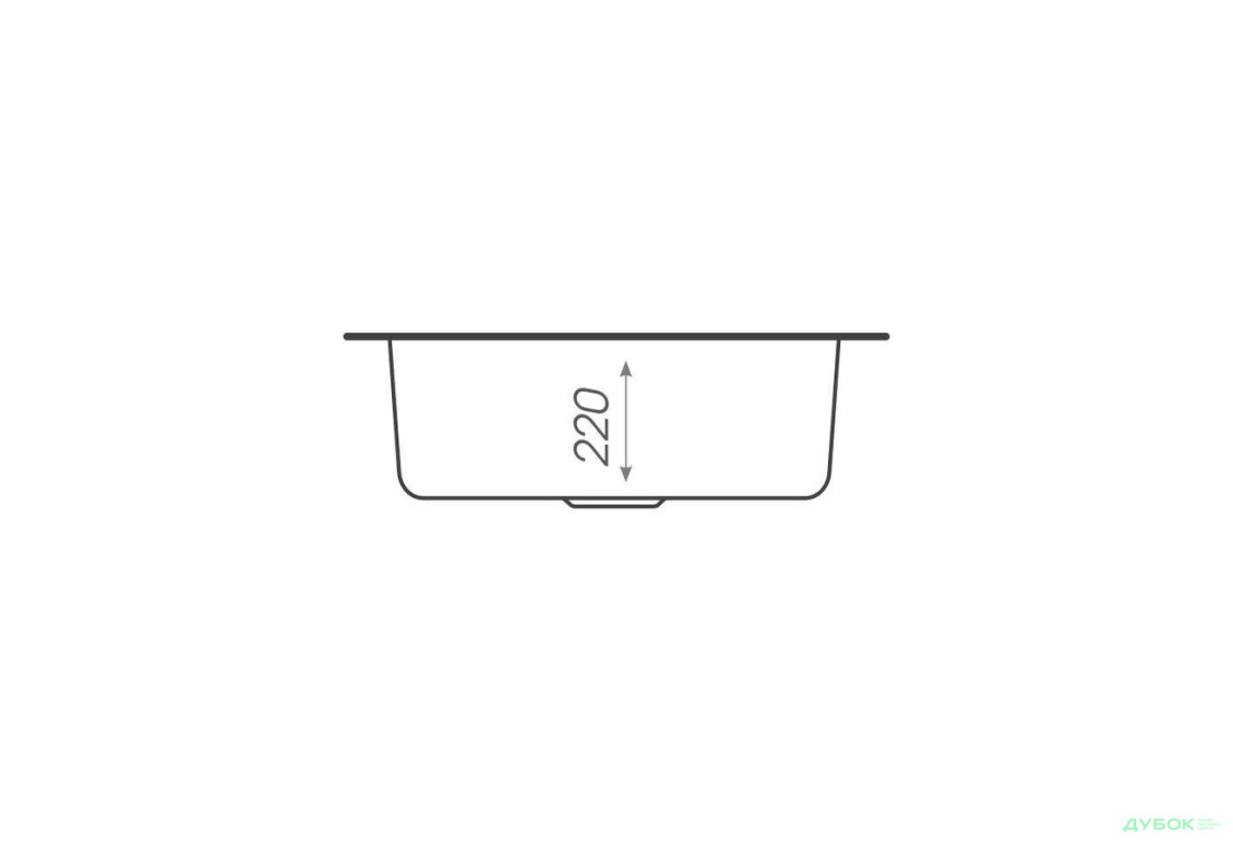 Зображення 11 - Гранітна мийка для кухні Platinum 480 Turas матова Platinum