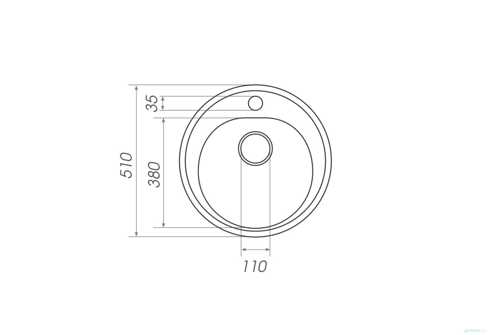 Зображення 13 - Гранітна мийка для кухні Platinum 510 Luna матова Platinum