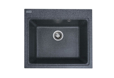 Гранитная мойка для кухни Platinum 5852 Vesta матовая Платинум
