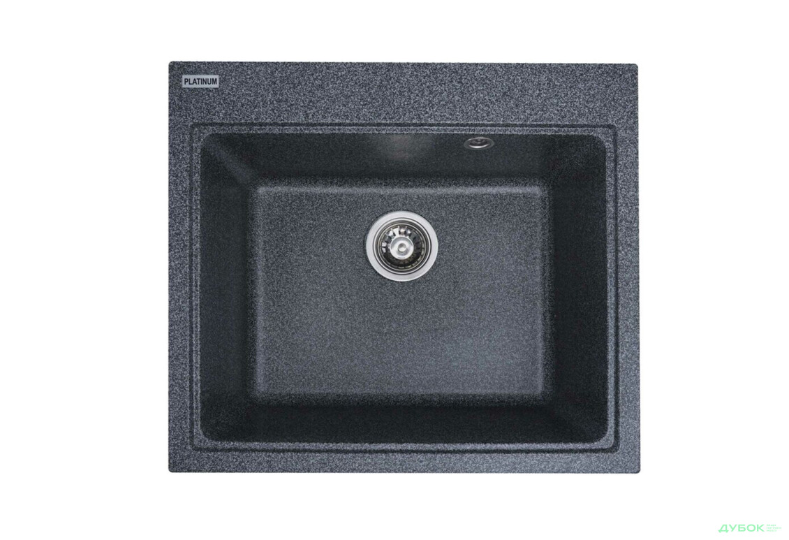 Гранитная мойка для кухни Platinum 5852 Vesta матовая Платинум