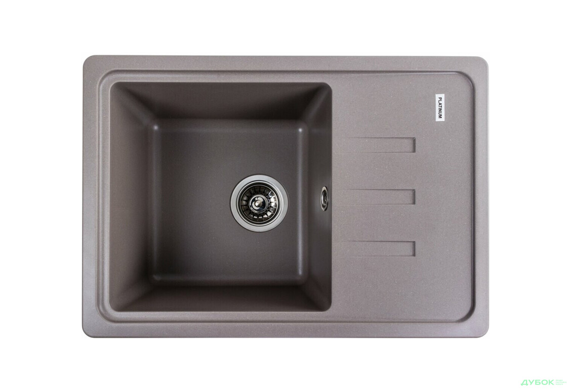 Гранитная мойка для кухни Platinum 6243 Liana матовая Платинум