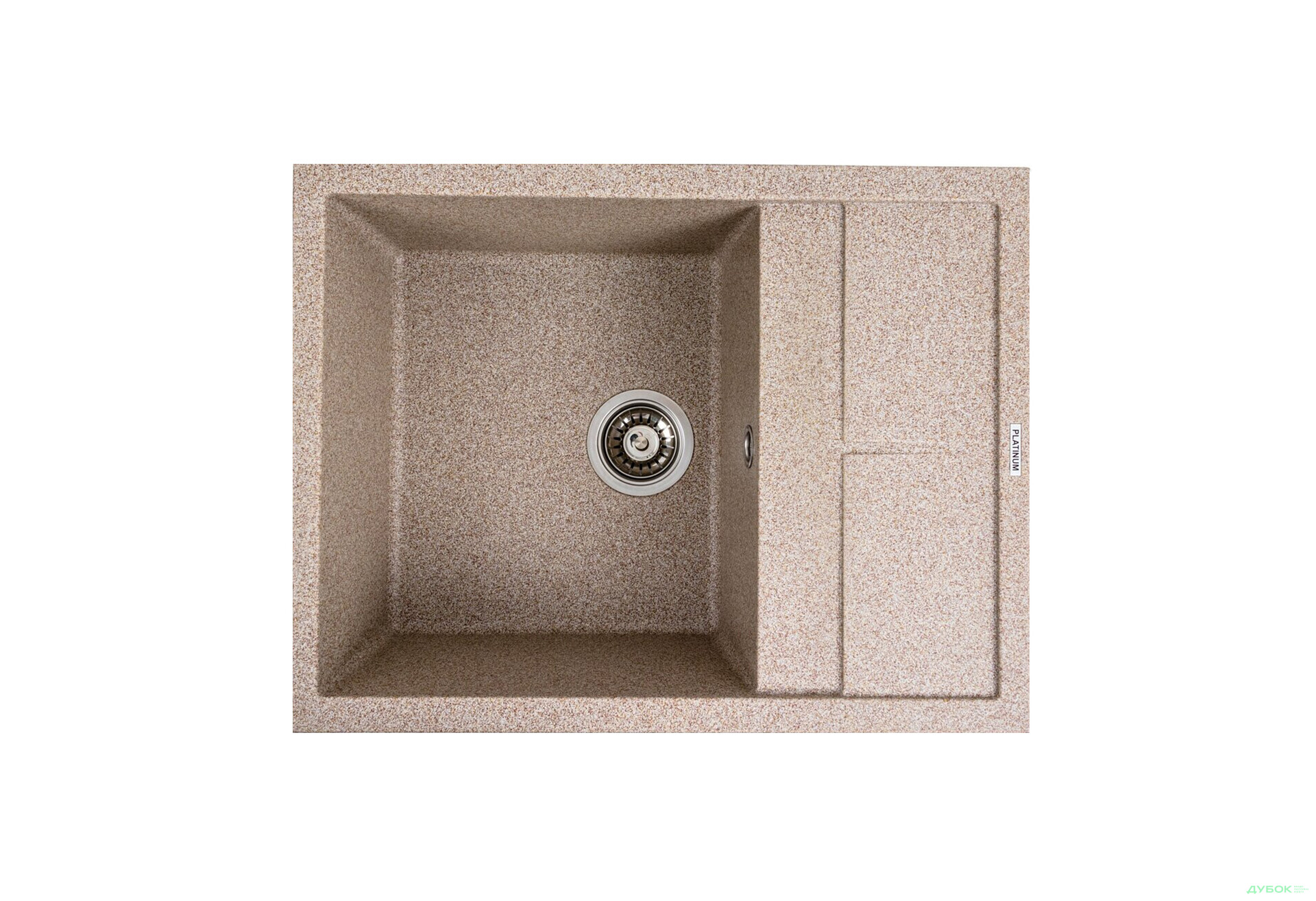 Зображення 1 - Гранітна мийка для кухні Platinum 6550 Lotos матова Platinum