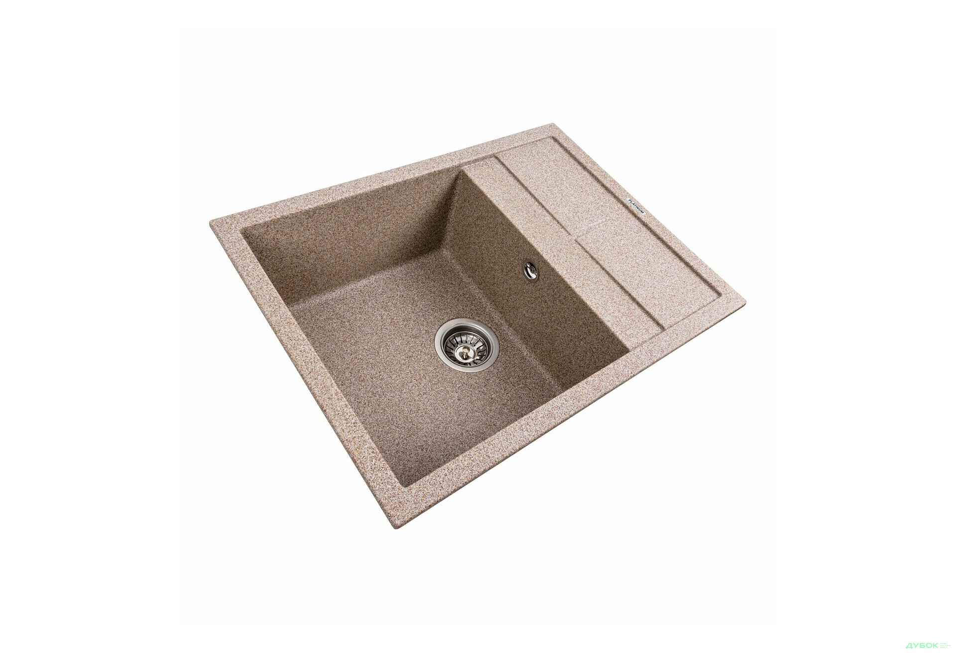 Зображення 3 - Гранітна мийка для кухні Platinum 6550 Lotos матова Platinum