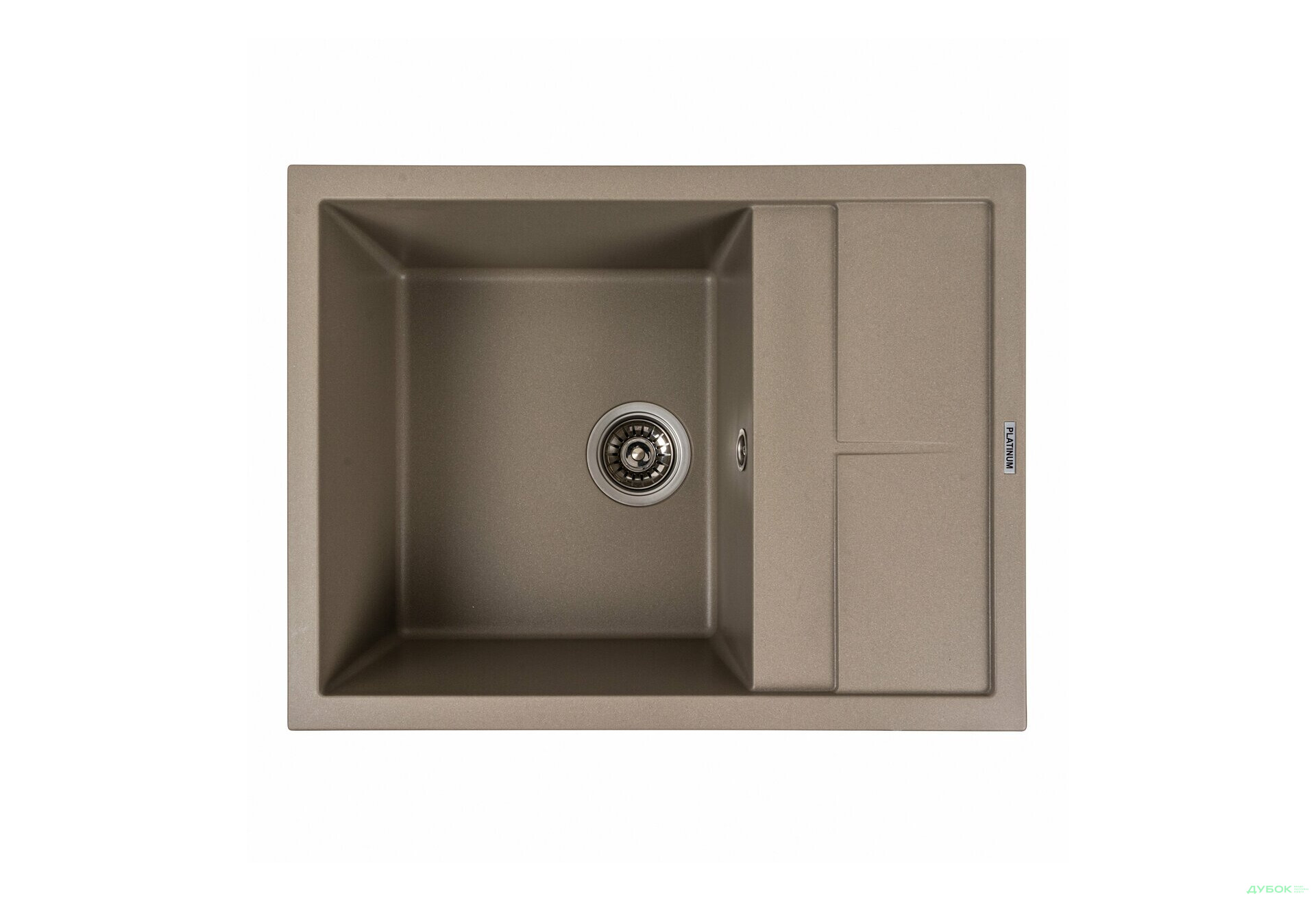 Зображення 7 - Гранітна мийка для кухні Platinum 6550 Lotos матова Platinum