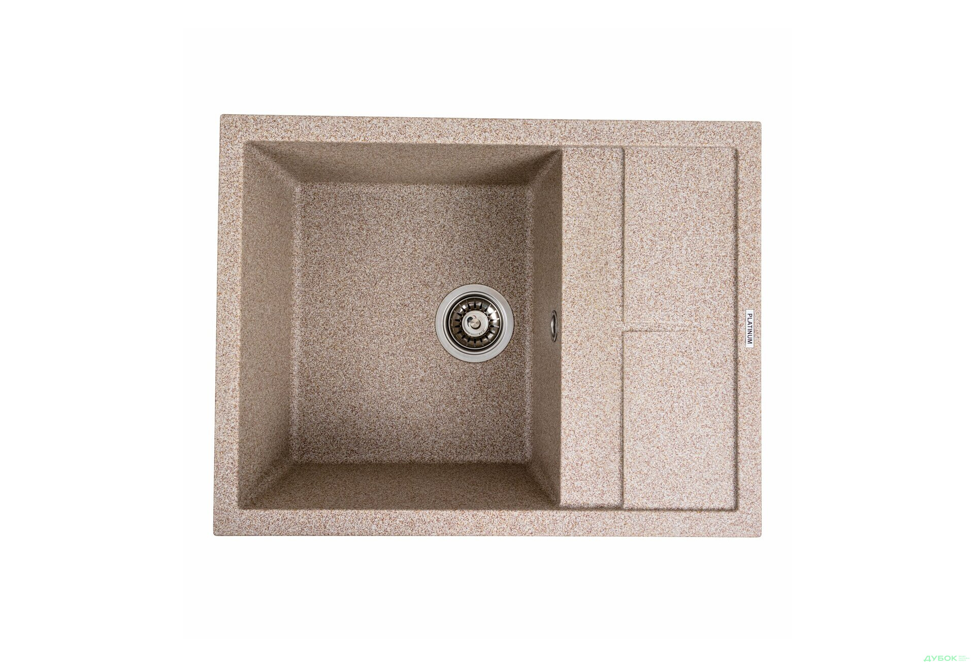 Зображення 12 - Гранітна мийка для кухні Platinum 6550 Lotos матова Platinum